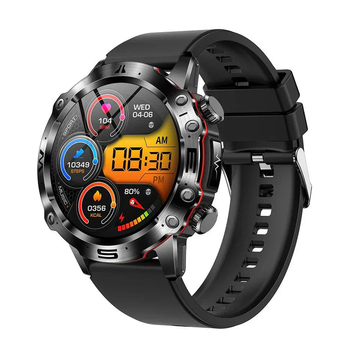 Smartwatch für Damen & Herren wird geladen; bereit für Glukose-, EKG- & Blutdruckmessung.
