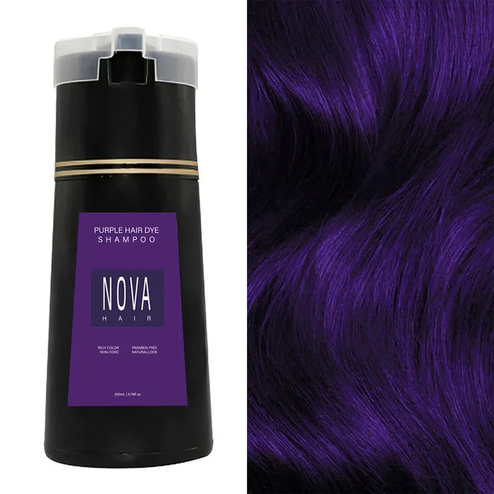 Vorher-Nachher: Sofort Färbe Shampoo deckt Grauhaare perfekt ab und verleiht intensive neue Haarfarbe.