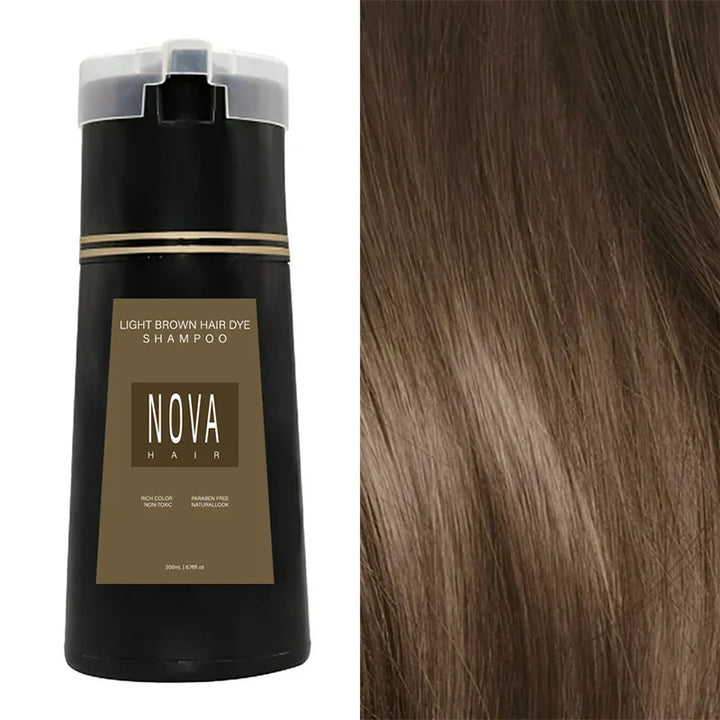 Glänzendes, frisch gefärbtes Haar dank Unisex Sofort Färbe Shampoo. Schnelle, pflegende Farbauffrischung.