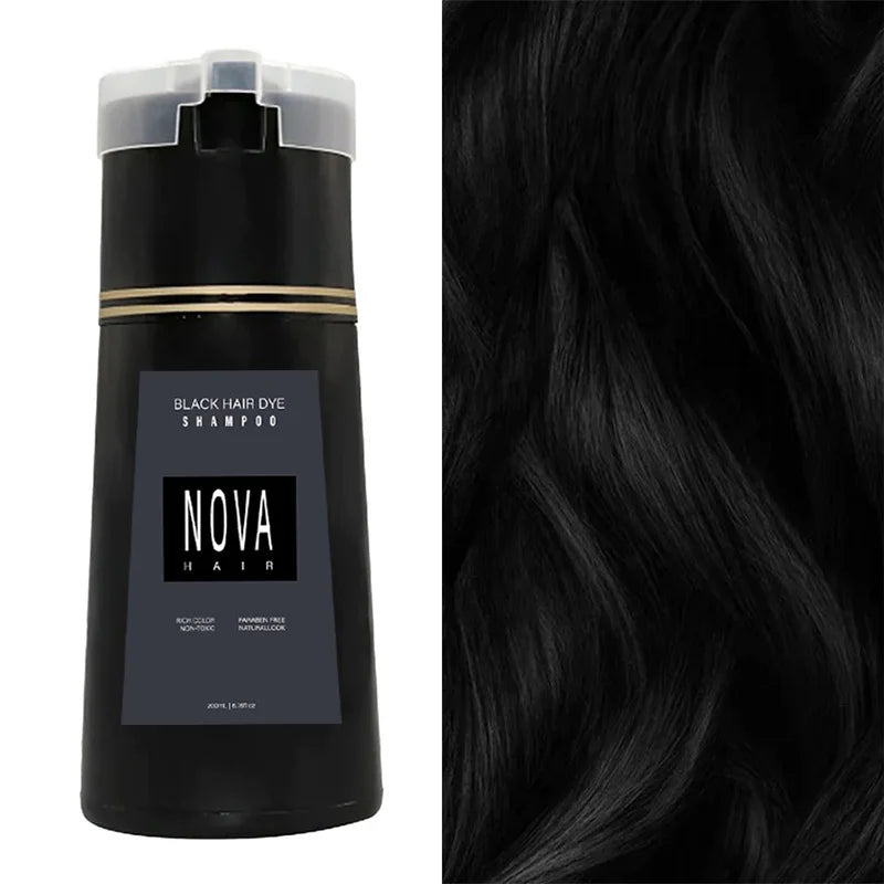 Effektive Grauabdeckung mit Sofort Färbe Shampoo. Verjüngt das Haar und sorgt für langanhaltende Farbe.