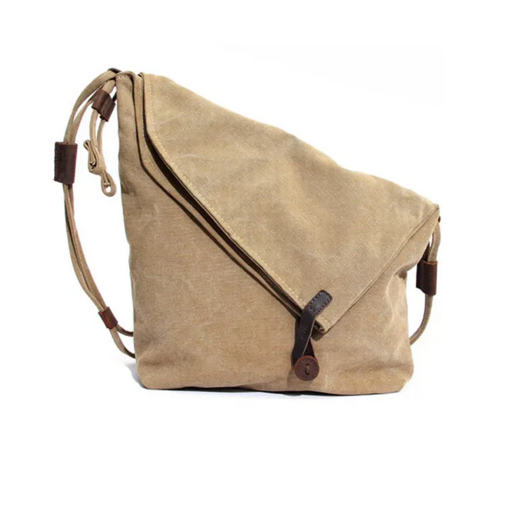 Unisex SoftEase Schultertasche in Beige/Grau. Stilvolle & komfortable Handtasche für Alltag & Freizeit.