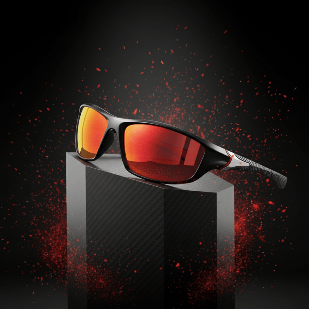 Solarion Sport-Sonnenbrille: leichter Blendschutz für Fahrradfahren & Laufen. UV400 Schutz.