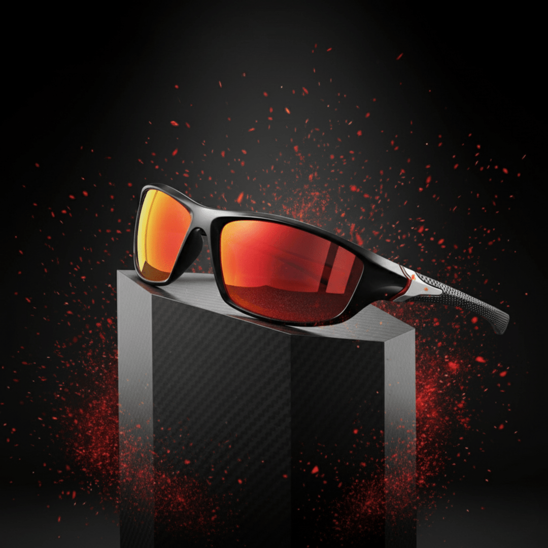 Solarion Sport-Sonnenbrille: leichter Blendschutz für Fahrradfahren & Laufen. UV400 Schutz.