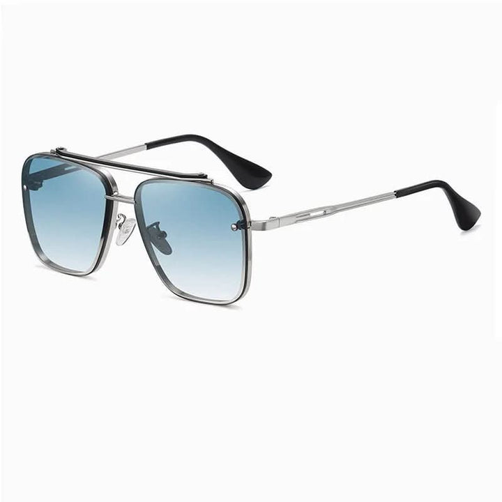 Schutz vor Sonne: Unisex Sonnenbrille mit Farbverlaufsgläsern und stabilem Metallrahmen.