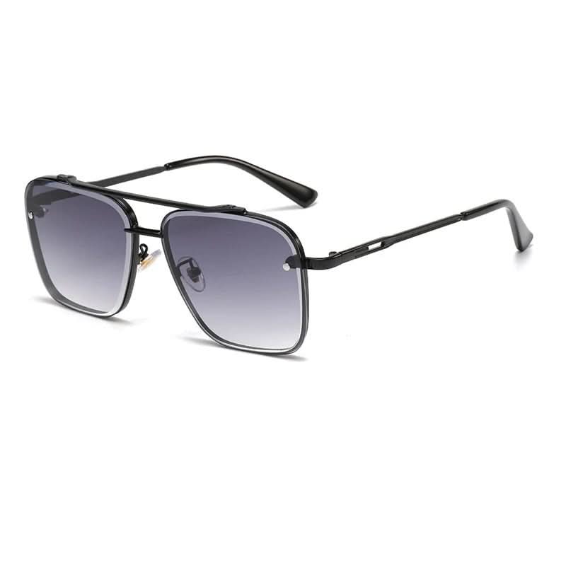 Sonnenbrille: Unisex, Farbverlaufsgläser, Metallrahmen. Modernes Accessoire für Schutz & Stil im Sommer.