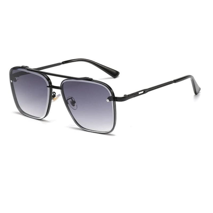 Sonnenbrille: Unisex, Farbverlaufsgläser, Metallrahmen. Modernes Accessoire für Schutz & Stil im Sommer.