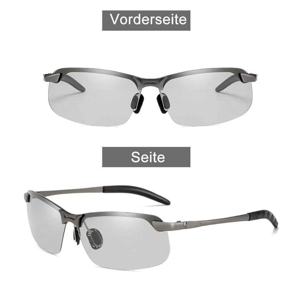 Sportliche unisex Sonnenbrille, photochromatisch & polarisiert. Ideal für Radfahren, Fahren & Outdoor mit UV-Schutz.