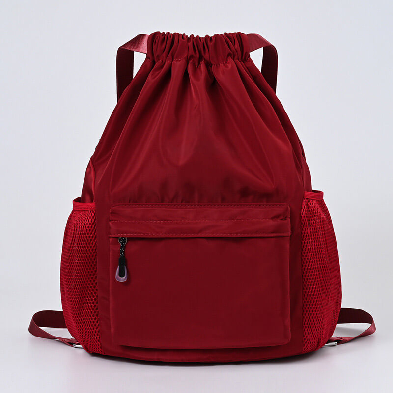 Geräumiger Kordelzug-Sportrucksack für Kleidung, Schuhe, Handtuch & Zubehör.