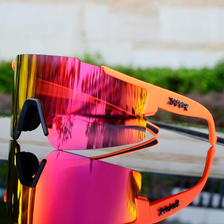 Unisex Sport-Sonnenbrille, verspiegelt. Fahrradbrille, Laufbrille & Outdoorbrille mit UV-Schutz für aktiven Lifestyle.
