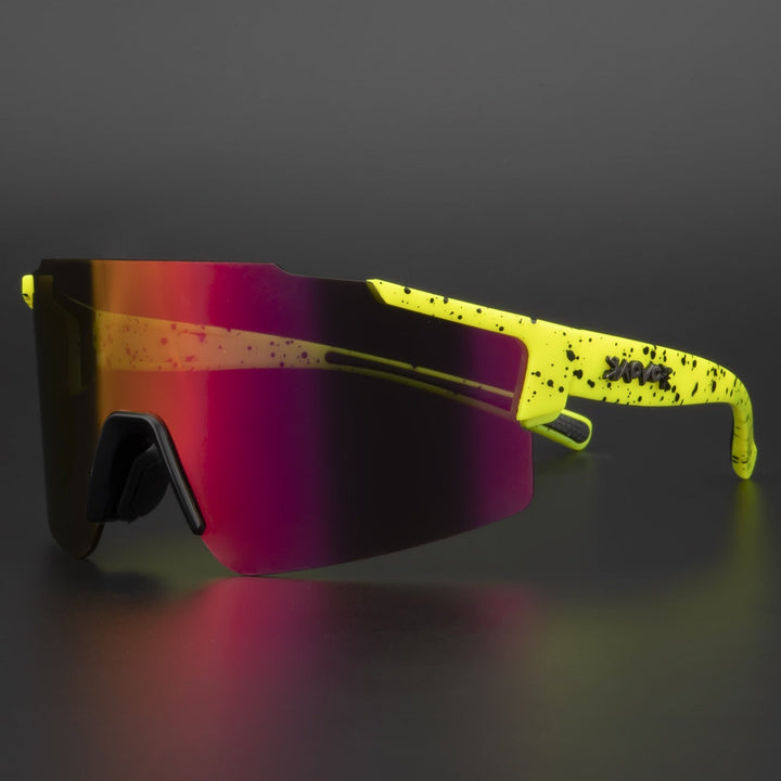 Vielseitige Unisex Sport-Sonnenbrille für Fahrradfahren, Laufen & Outdoor-Sport. Mit UV-Schutz & verspiegelten Gläsern.