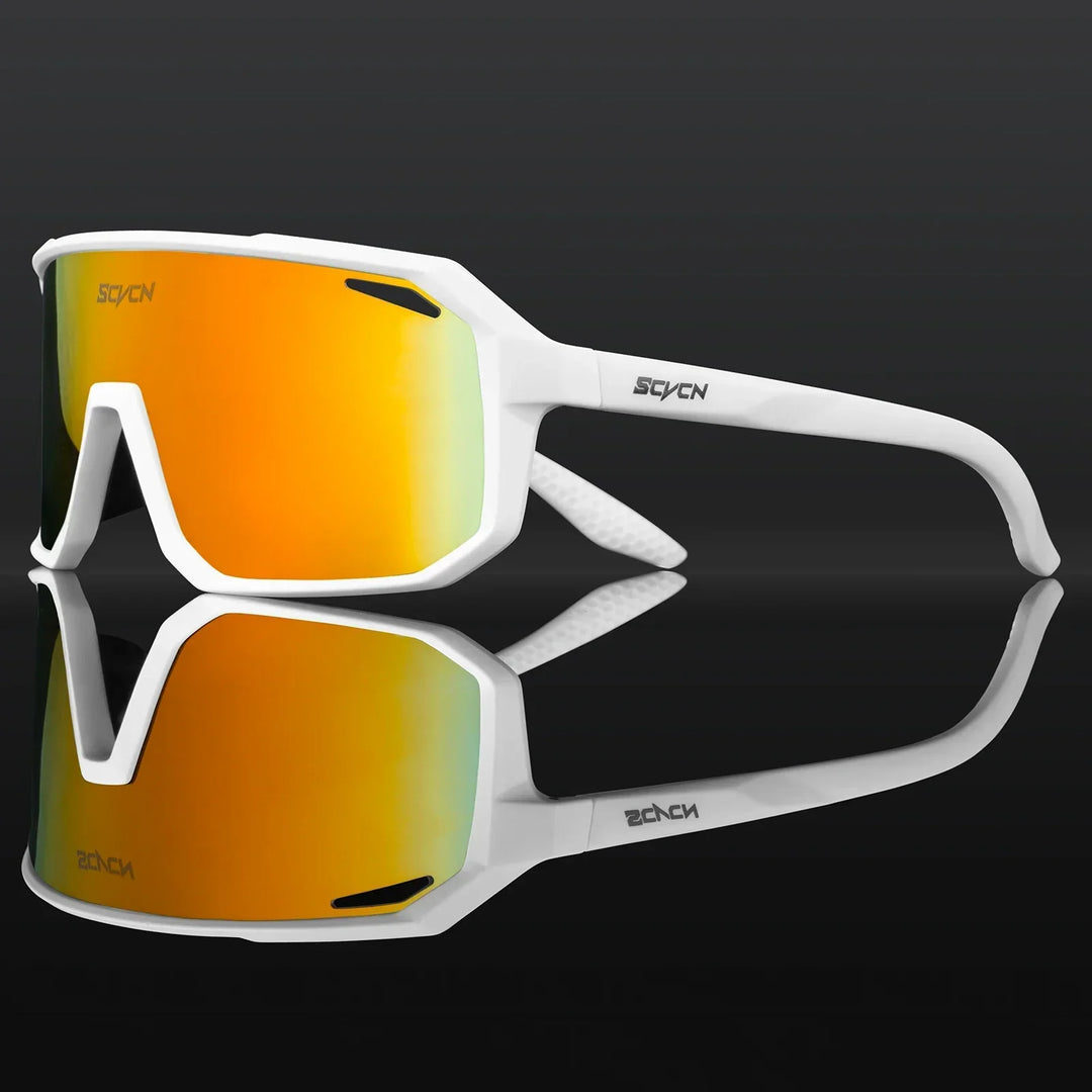 Stylische Sportsonnenbrille mit UV400 Filter für sommerliche Outdoor-Events.