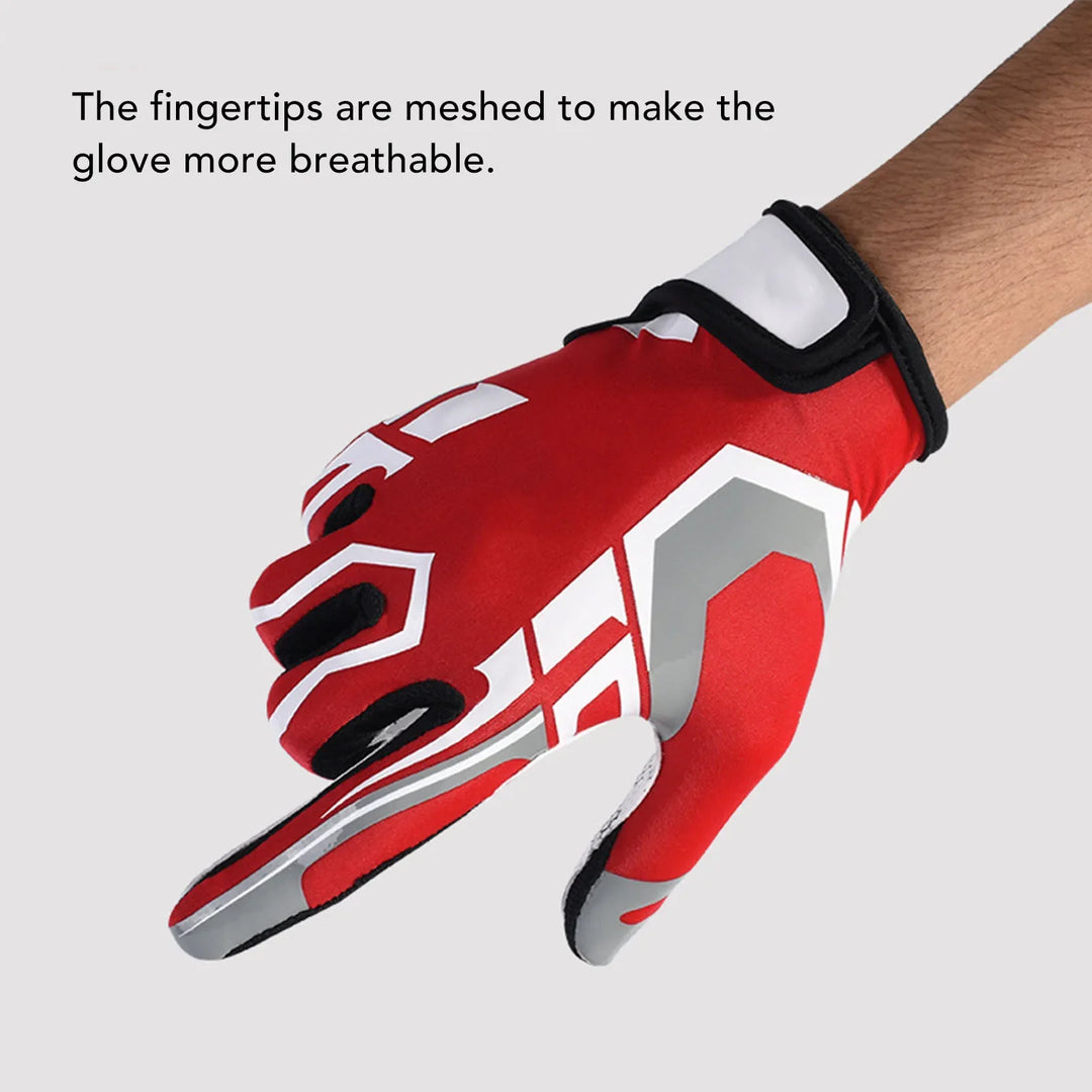 Ergonomische Unisex Sporthandschuhe mit verstellbarem Verschluss für sicheren Sitz und Halt.