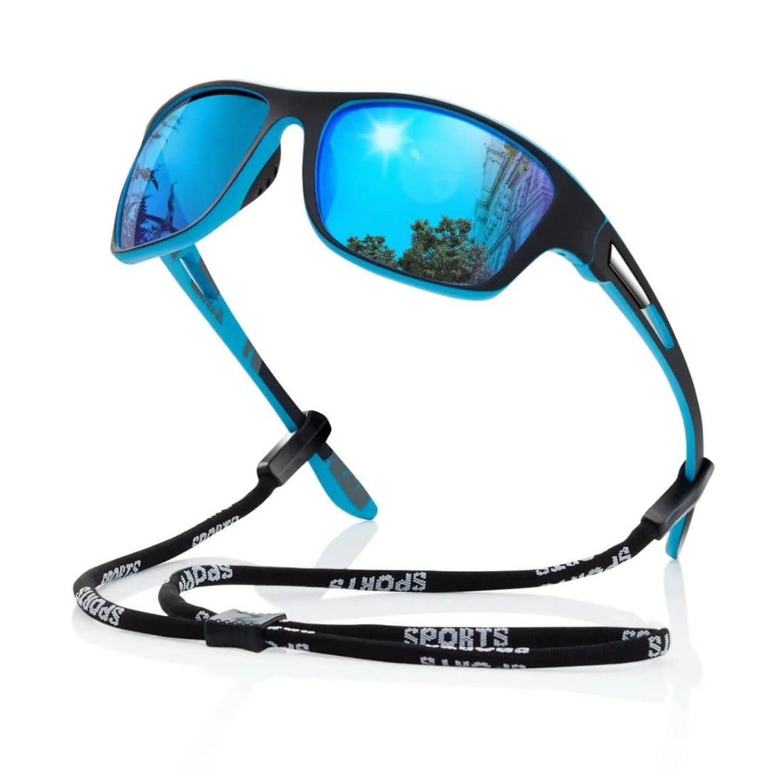 Leichte Sportsonnenbrille für Laufen & Wandern, UV400 polarisiert; bietet blendfreien Sonnenschutz.