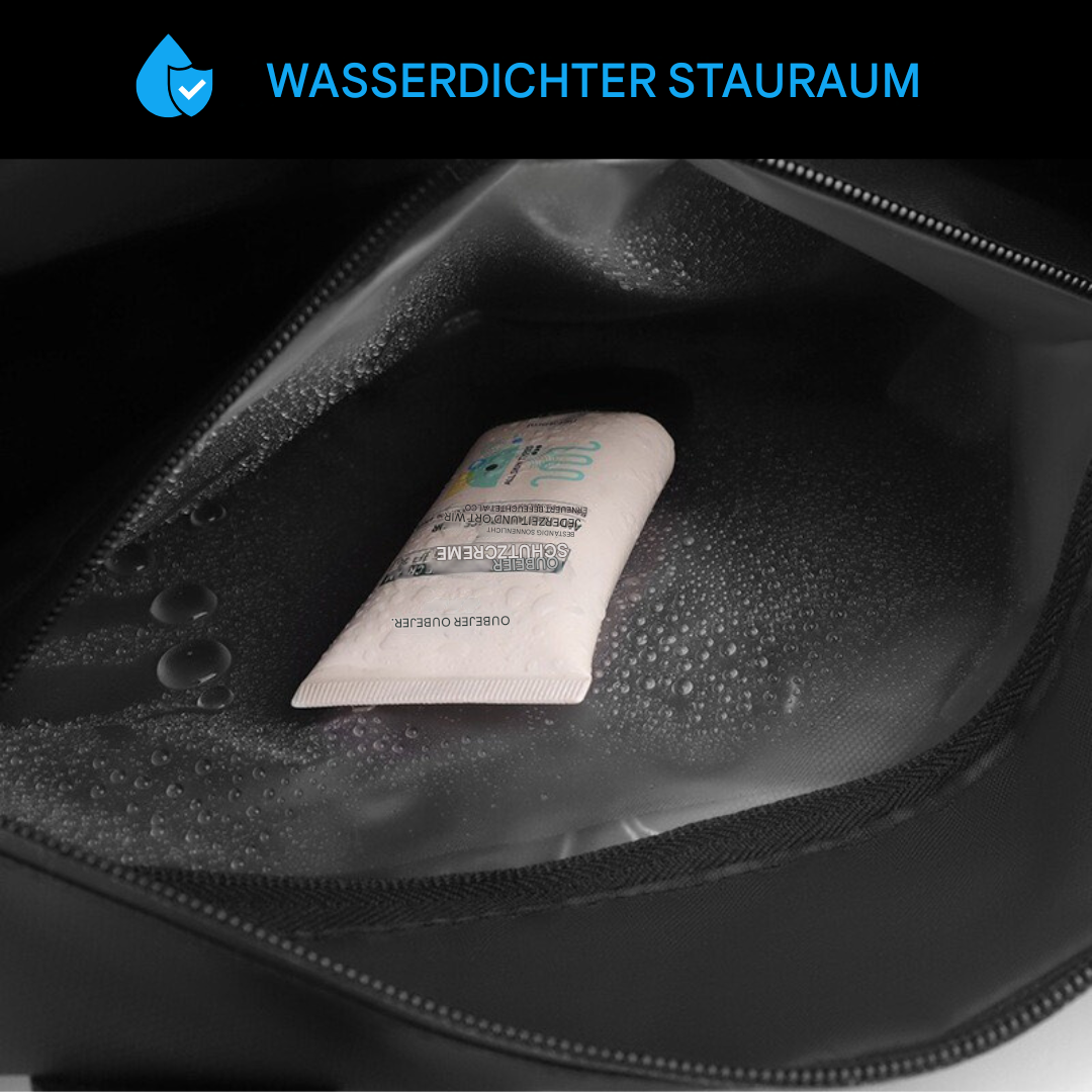Praktische Unisex Sporttasche, wasserdicht, mit belüftetem Schuhfach und bequemen Tragegriffen.