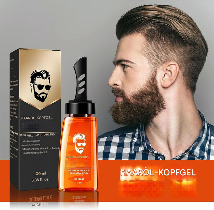 Unisex Styling Gel mit integriertem Kamm für einfachen Halt & Definition der Frisur. Schnell & nicht fettend.