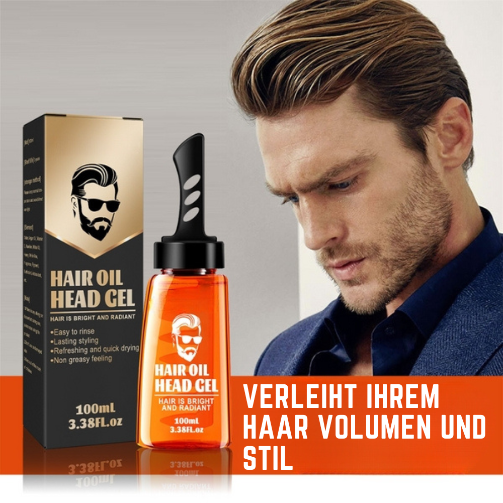 Schnelles Haarstyling: Unisex Gel mit Haarkamm für sofortigen Halt. Ideal für Frisuren unterwegs, nicht fettend.