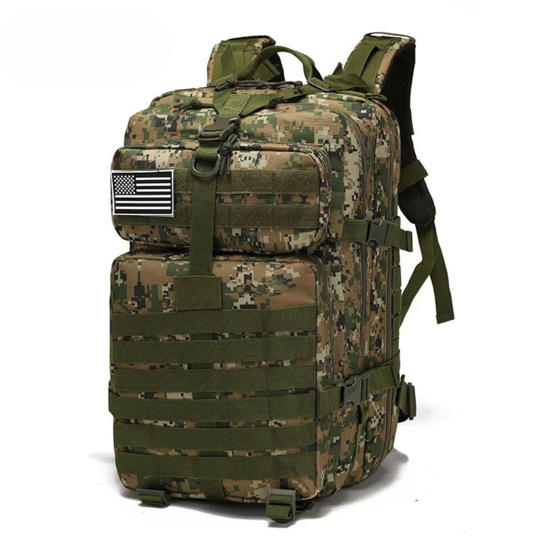 Unisex taktischer Rucksack, wasserdicht, ideal für Outdoor, Reise, Wandern & Alltag.