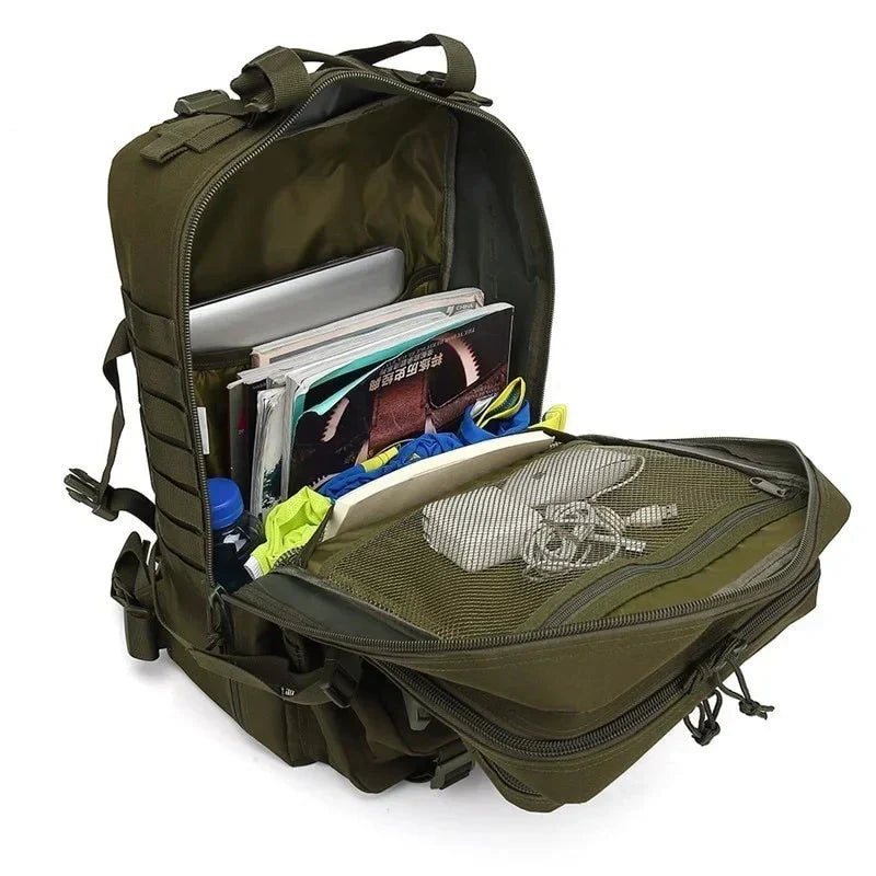 Robuste Reißverschlüsse & Gurte am wasserdichten Unisex-Rucksack; Qualität für Outdoor & Alltag.