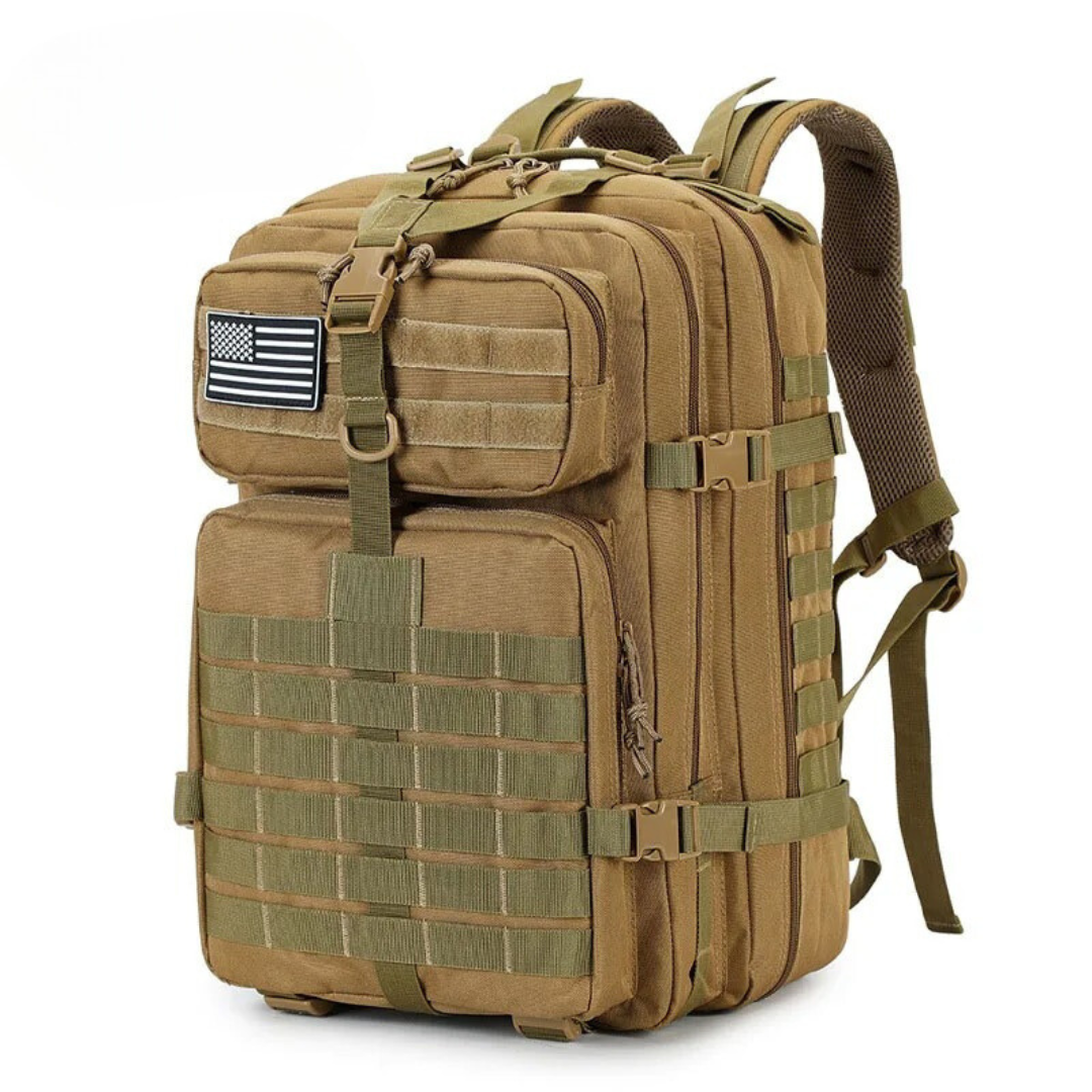 Ergonomischer, wasserdichter Unisex-Wanderrucksack mit gepolsterten Schultergurten; hoher Tragekomfort.