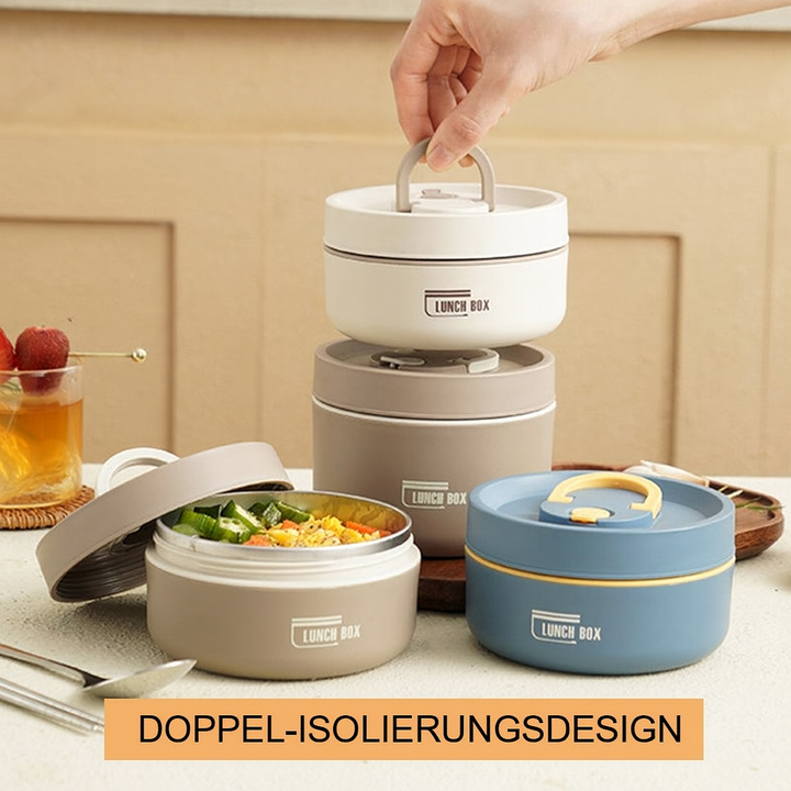 Unisex Thermo-Lunchbox aus Edelstahl, hält Essen warm & frisch für Büro, Schule, Picknick.