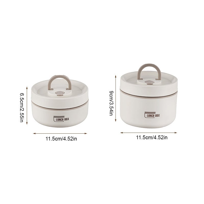 Nachhaltige Thermo-Lunchbox aus Edelstahl, wiederverwendbar für Büro, Schule, Outdoor-Abenteuer.