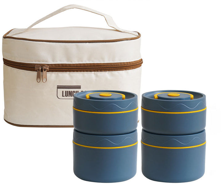 Stilvolle Thermo-Lunchbox, Edelstahl, auslaufsicher, hält Mahlzeiten warm & frisch, unisex.