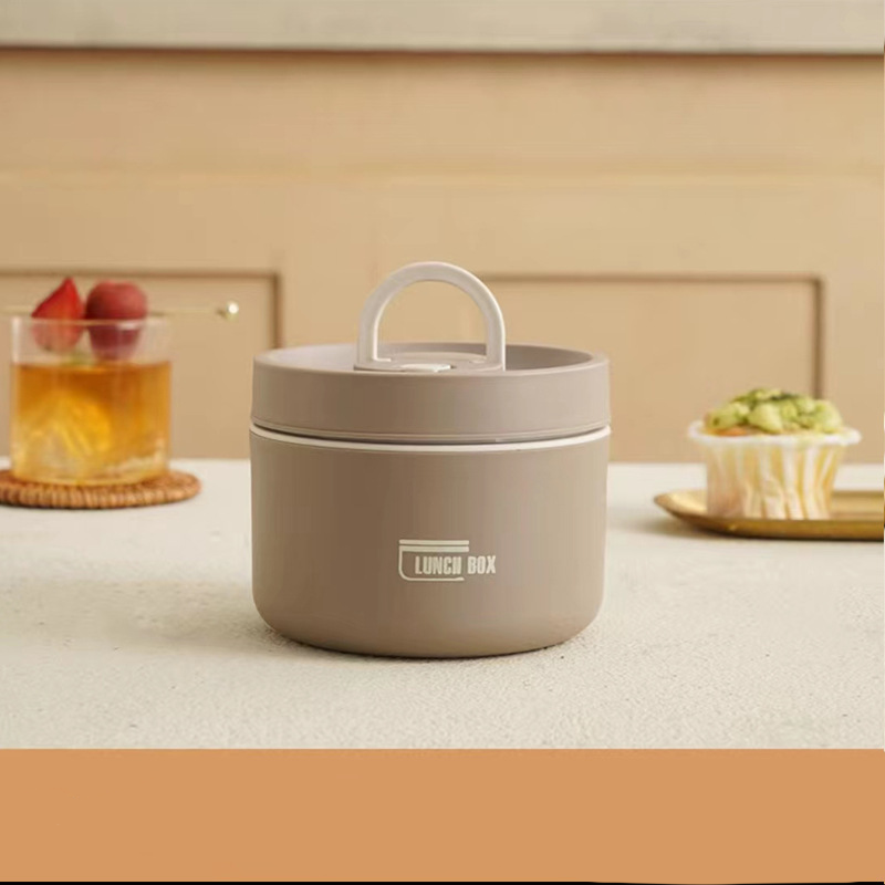 Wiederverwendbarer Essensbehälter Thermo-Lunchbox aus Edelstahl, nachhaltig & praktisch.