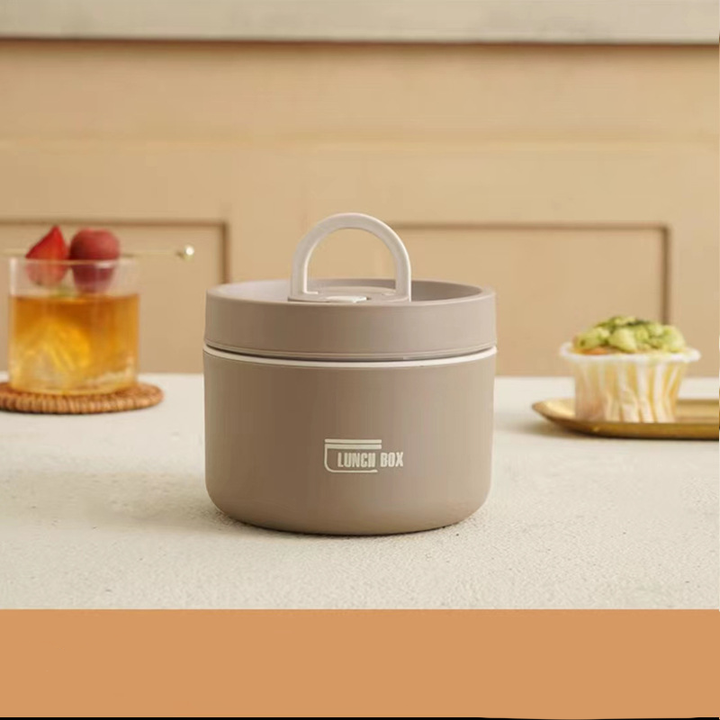 Wiederverwendbarer Essensbehälter Thermo-Lunchbox aus Edelstahl, nachhaltig & praktisch.
