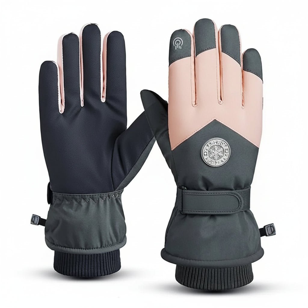Thermo-Skihandschuhe Unisex, wasserdicht, touchscreen-fähig & rutschfest. Perfekte Winterhandschuhe für Kälte.