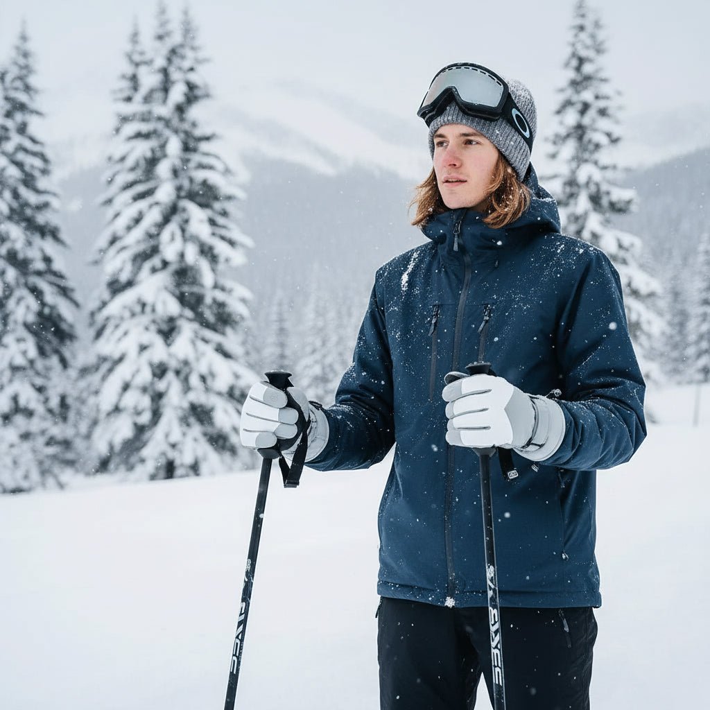Wasserdichte Unisex Thermohandschuhe mit rutschfester Handfläche & Touchscreen-Funktion für Schnee & Sport.