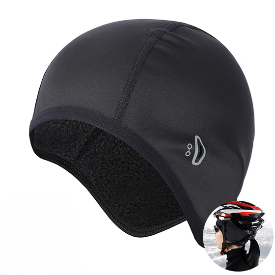 Sportmütze mit Aussparungen für Brille, Thermo-Fleece, winddicht, perfekt für Rad- & Wintersportler.