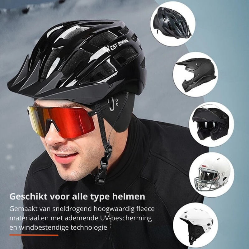 Warme Thermo Fleece Mütze, winddicht & atmungsaktiv, perfekt für kalte Tage draußen beim Radfahren.
