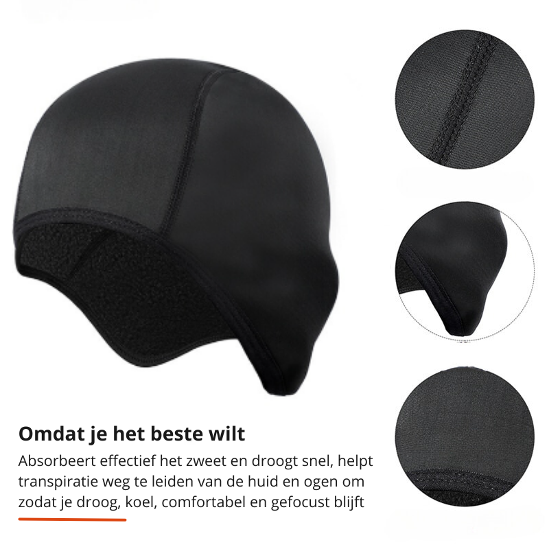 Skifahren Kopfbedeckung, winddichte Thermo Mütze für Wintersport, unter Helm tragbar, hohe Isolation.