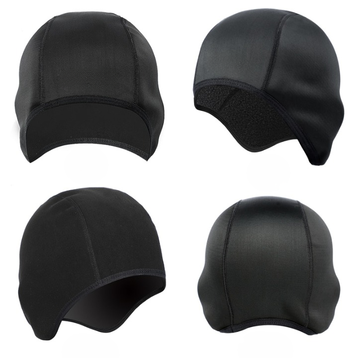 Motorrad Thermo Mütze, winddicht, als Helm-Unterziehmütze für mehr Wärme im Winter, atmungsaktiv.