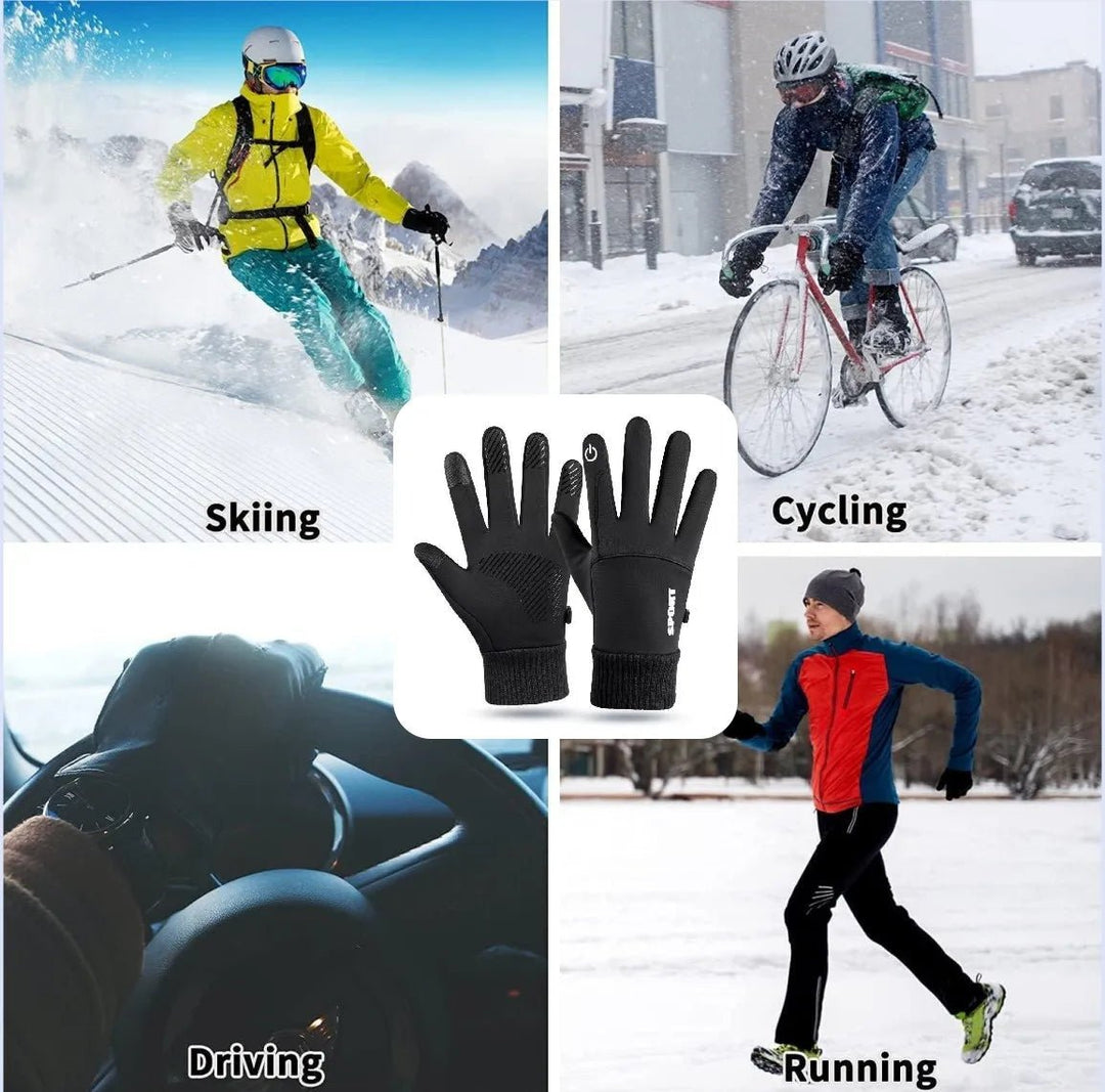 Vielseitige Unisex Winter-Thermohandschuhe mit Touchscreen & Grip, perfekt für alle Outdoor-Aktivitäten.
