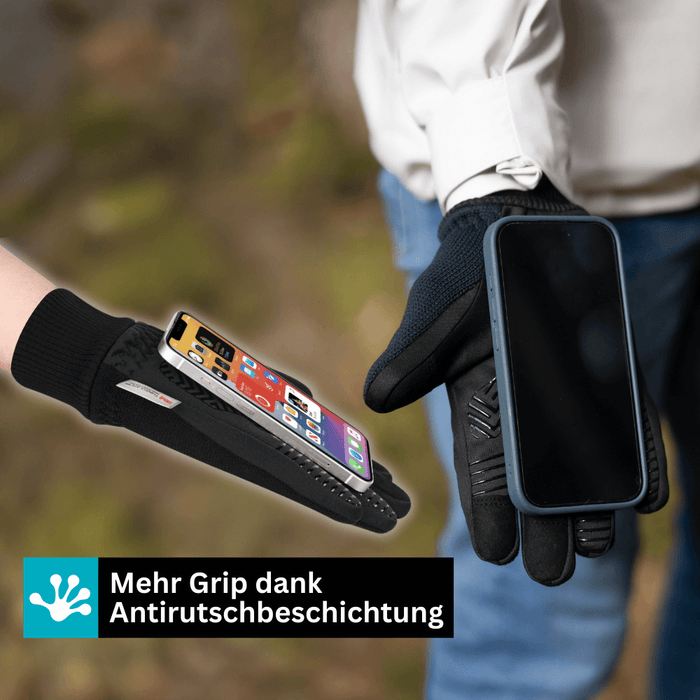 Robuste Outdoor ThermoFit Handschuhe, wasserdicht, winddicht, kältetauglich, perfekt für Winteraktivitäten.