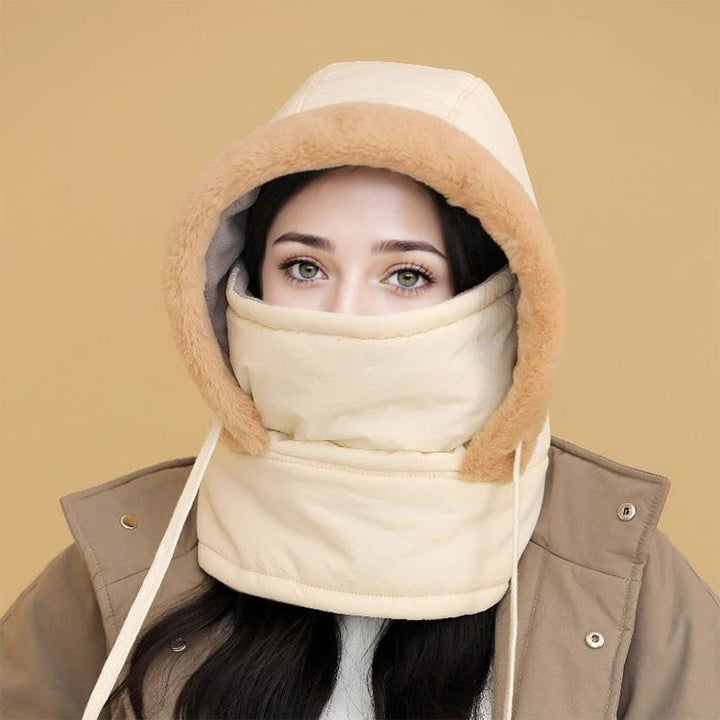Strapazierfähige Thermomütze für Damen & Herren, mit Gesichtsmaske für Outdoor.