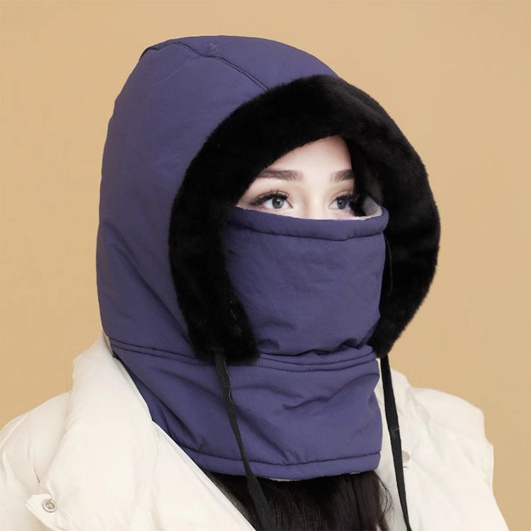 Beanie mit Gesichtsmaske, winddicht & warm, ideal für Wintersport & Freizeit.