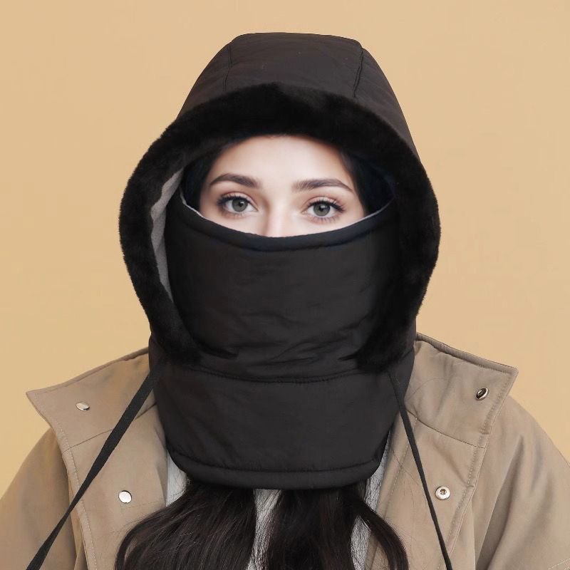 Warme Kopfbedeckung: Unisex Beanie mit integrierter Gesichtsmaske, winddicht.