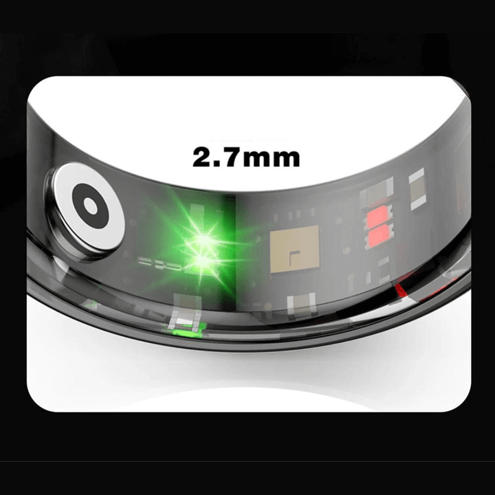 Innovativer Titan Ring: Smartes Tracking von Vitalwerten, Schlaf und Fitness, angenehm zu tragen.