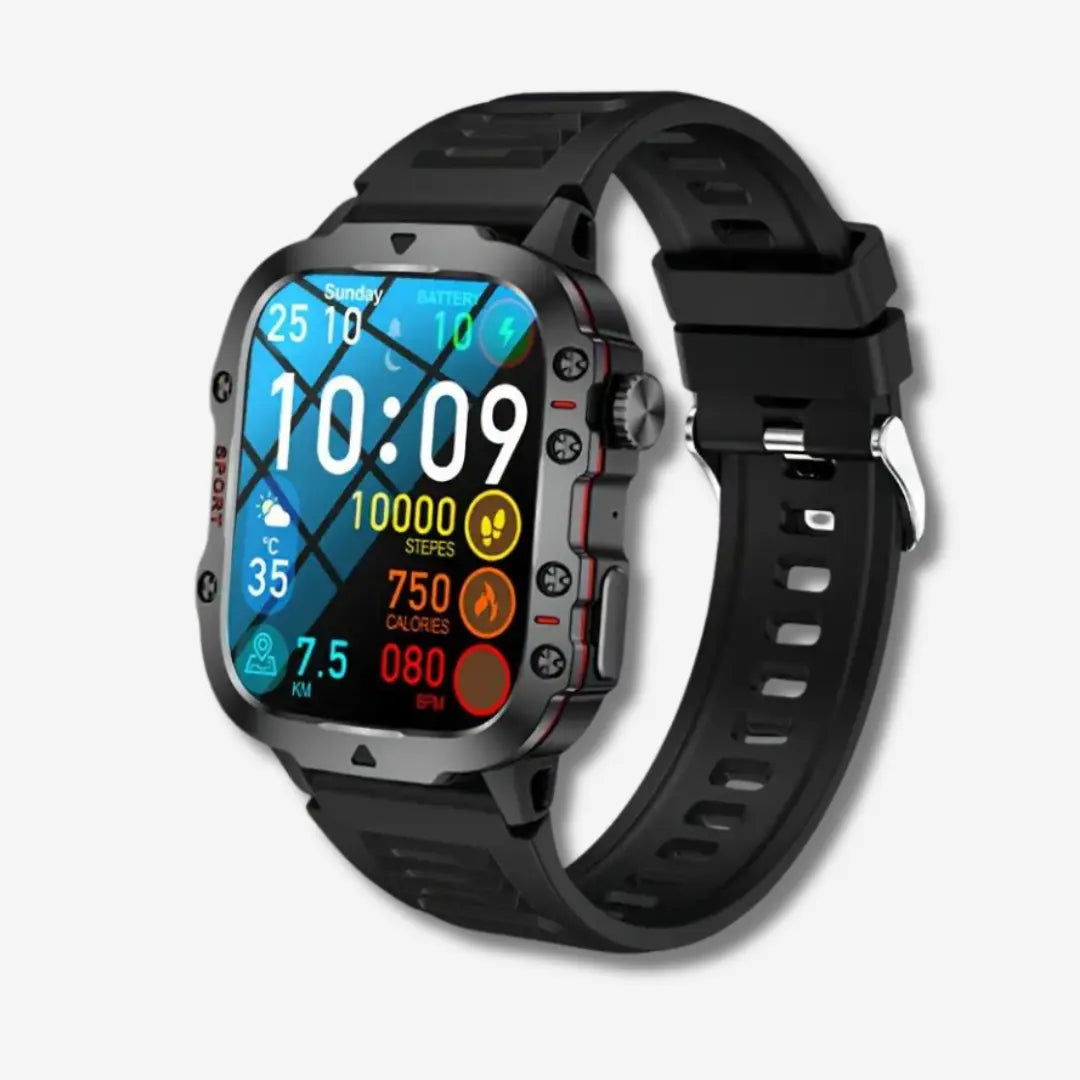 Unisex TrailMate Outdoor-Smartwatch, wasserdicht, robust, mit Fitness- & GPS-Tracking für Abenteuerlustige.