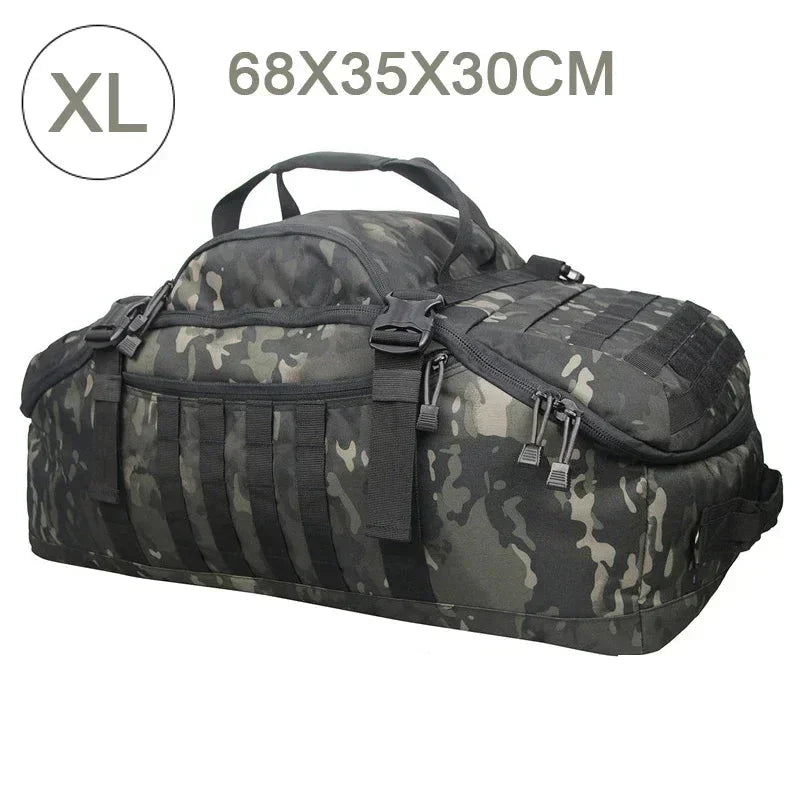 Unisex TrailTrek Sporttasche, Armeegrün. Praktischer Rucksack für Fitness, Reisen & kurze Trips.