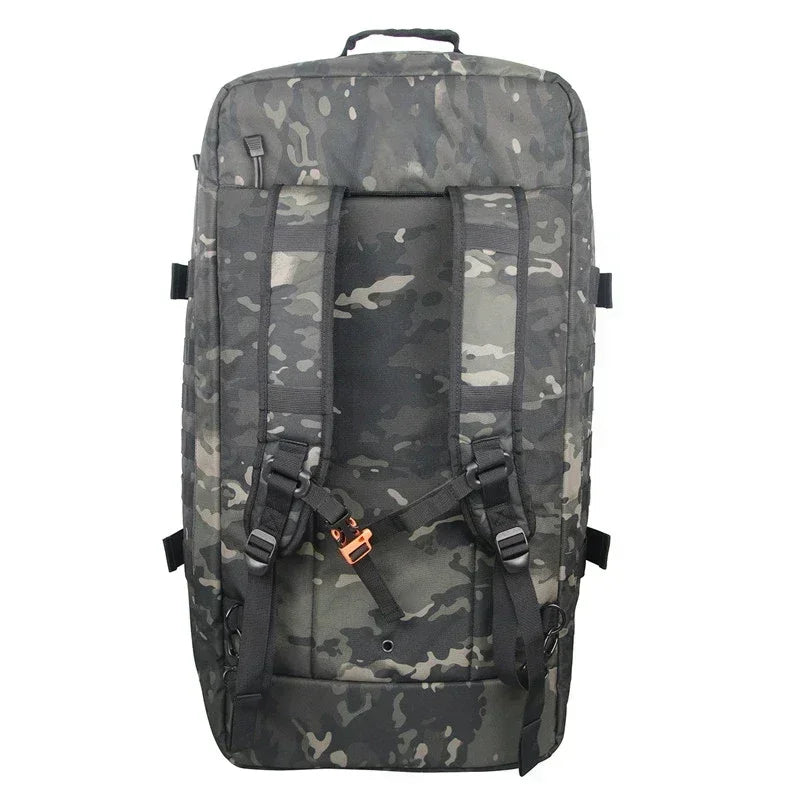 Multifunktionale TrailTrek Reisetasche, Armeegrün. Taktischer Rucksack für Camping und Trekking.