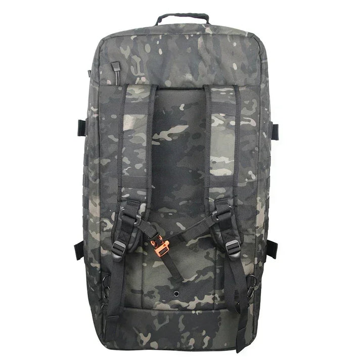 Multifunktionale TrailTrek Reisetasche, Armeegrün. Taktischer Rucksack für Camping und Trekking.