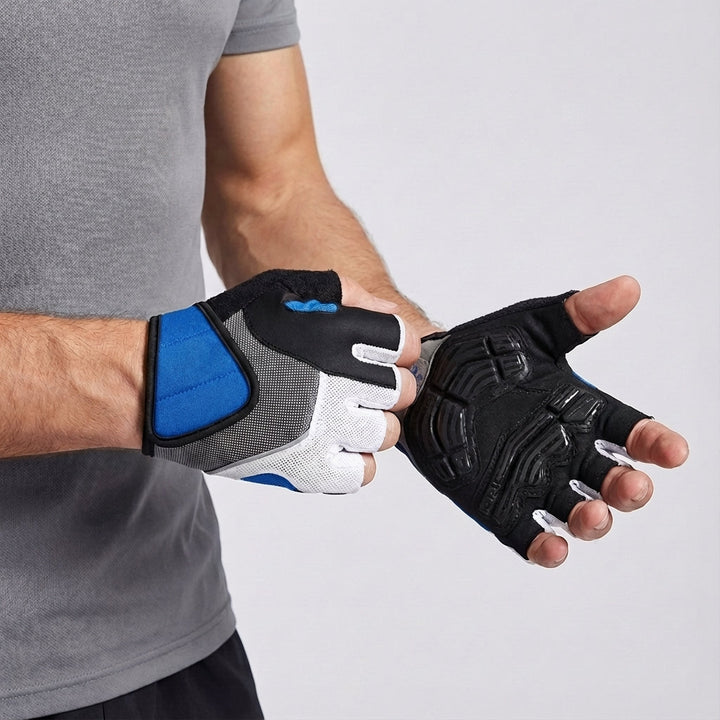 GripGlide Unisex Fahrradhandschuhe mit Gelpolster & atmungsaktivem Mesh für Komfort beim Training & Radfahren.