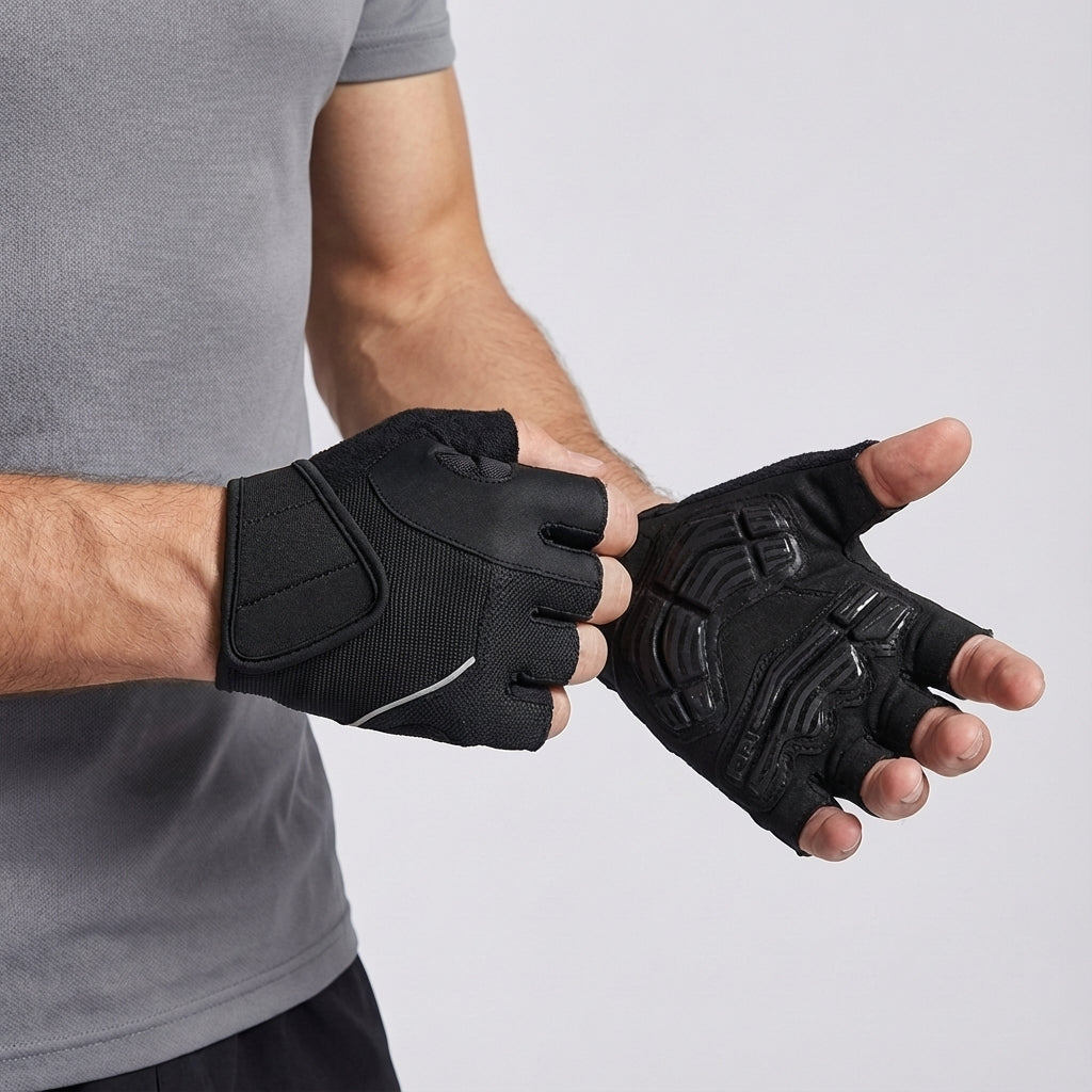 Unisex Sporthandschuhe mit Gelpolsterung, atmungsaktivem Mesh & Schweißabsorption für maximalen Trainingskomfort.
