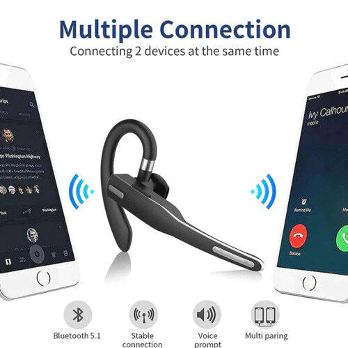 Kabelloses Bluetooth Trucker Headset mit Dual-Mikrofon und Geräuschunterdrückung für Profis.