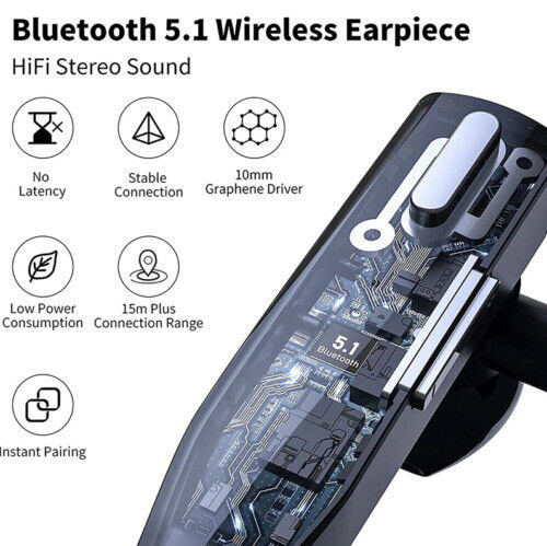 Ergonomisches Bluetooth Headset für LKW-Fahrer, lange Akkulaufzeit & Freisprecheinrichtung.