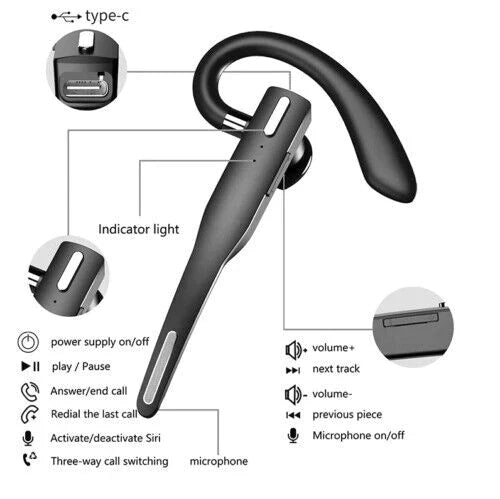 Klares Audio mit Noise Cancelling Bluetooth Headset, ideal für Büro und mobiles Arbeiten.