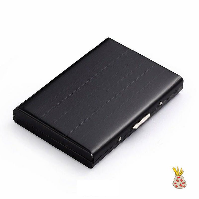 Elegantes Unisex Kartenetui aus Aluminium, mit RFID Schutz & Diebstahlsicherung.